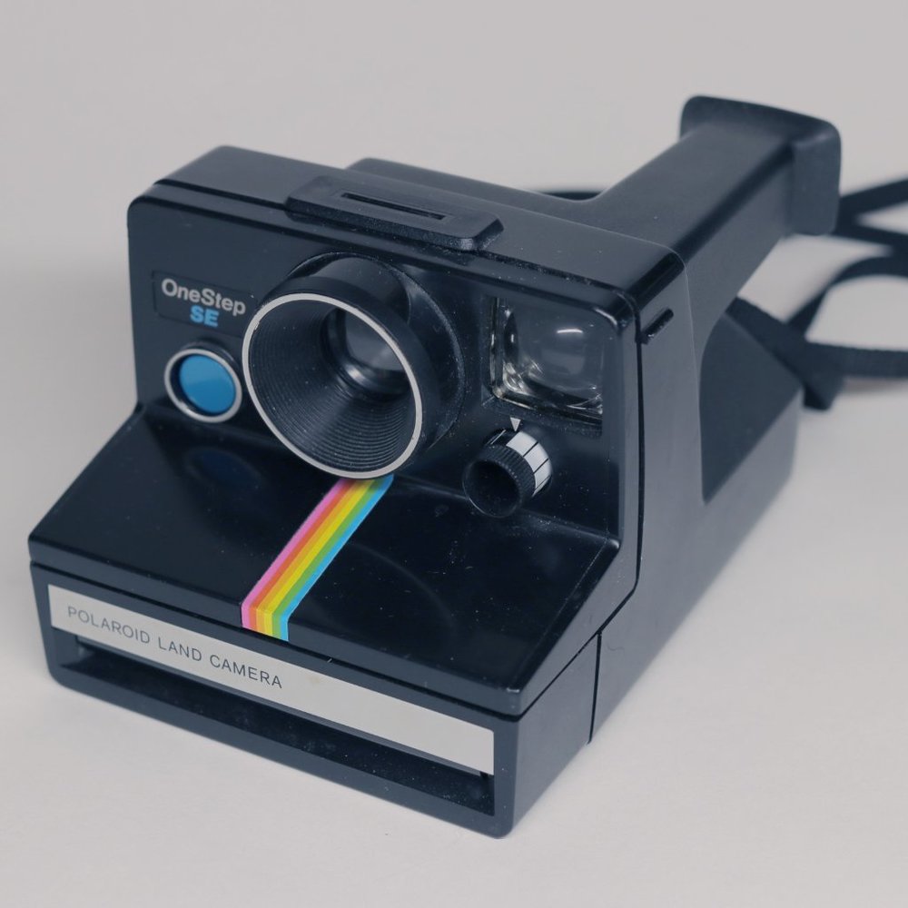 Vintage Polaroid SX-70 "Rainbow Stripe" OneStep SE Instant Camera